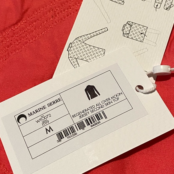 Marine Serra All Over Moon Jersey Second Skin Top - Picture 3 of 3